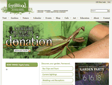 Tablet Screenshot of fernwoodbotanical.org